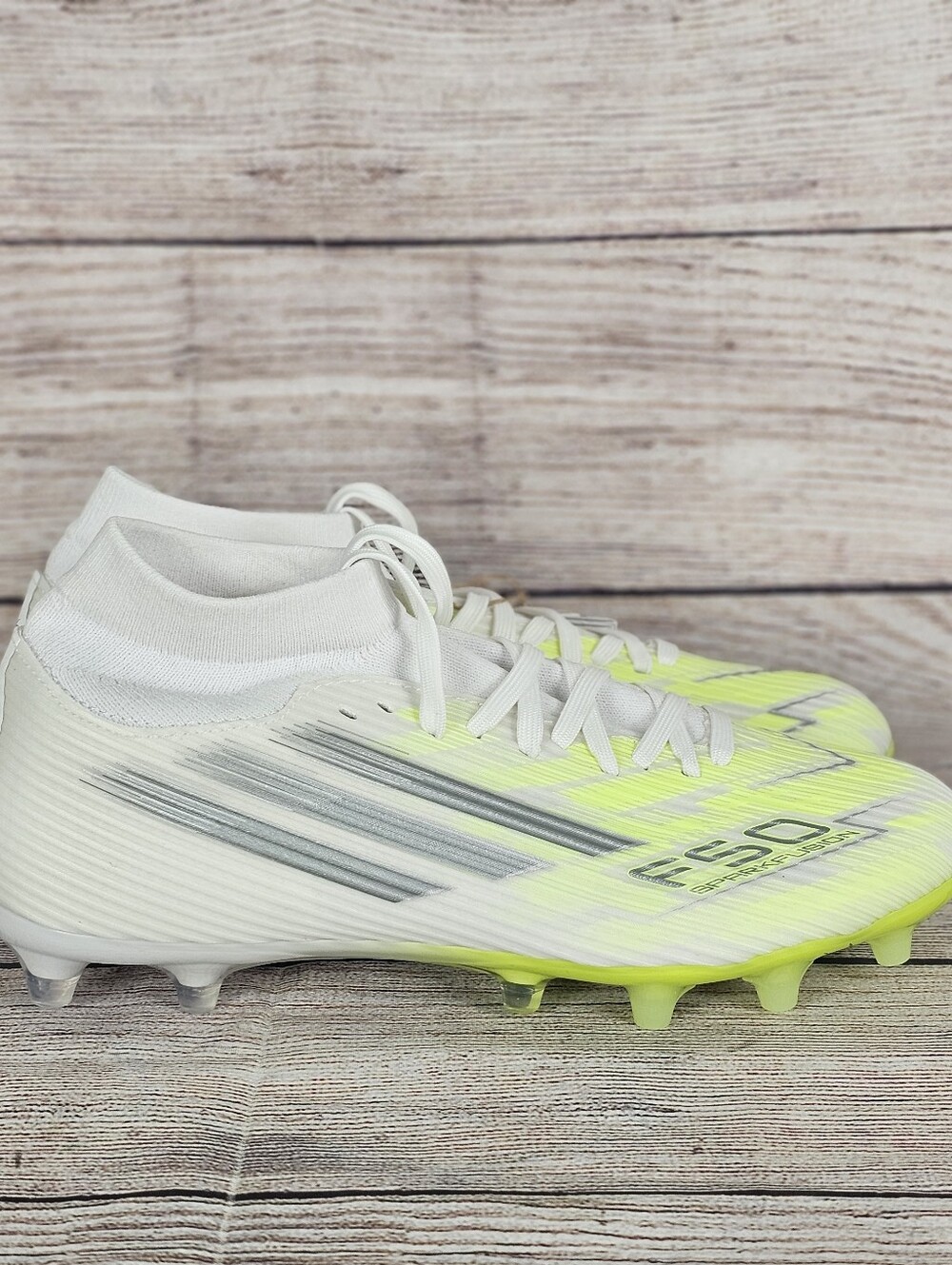 Adidas F50 Sparkfusion League Soccer Cleats White Women's JP8350 NWOB